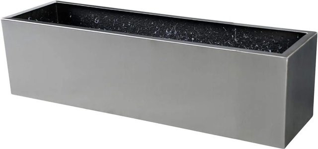 Vivanno Blumenkasten Balkonix in Edelstahl Gebürstet, Farbe Silber, B/T/H: 60 x 17 x 17 cm - Bild 1