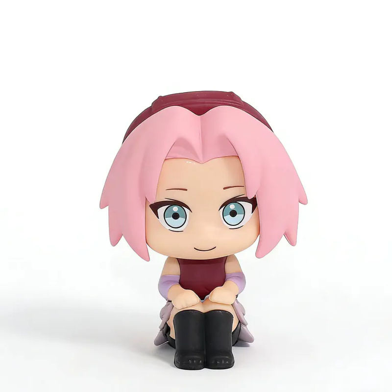 Bandai Naruto Chibi Figuren Gaara und Sakura als dekorative Kunststoff-Figuren in Mehrfarbig und Rot für dein Auto oder deinen Schreibtisch - Bild 4