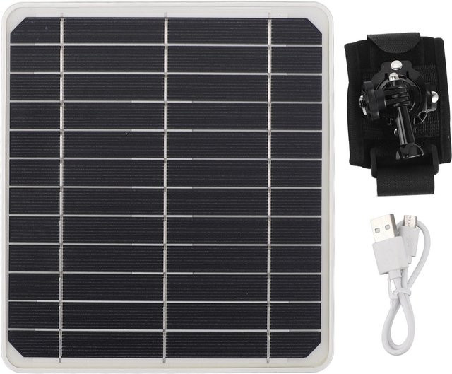 Aneng 20W Solarpanel mit USB-Typ-C-Anschluss, wasserdichtes tragbares Solarpanel für Rucksack und Fahrrad, Schwarz - Bild 1