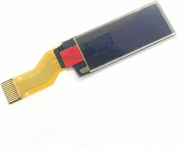 UICPAL OLED-Display 0,91 Zoll mit 128x32 Pixeln, SSD1306 COG SPI, 12Pin, Blau - Bild 1