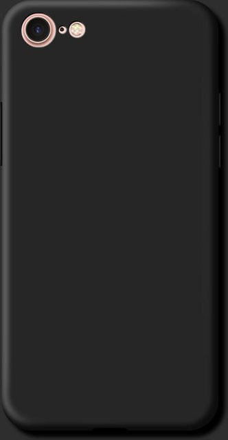 Stoßfeste Silikon Schutzhülle für Apple iPhone 6, 7, 8 Plus und iPhone SE 2020/2022 in Schwarz - Bild 1
