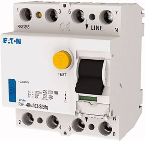 Eaton FI-Schutzschalter PXF-40/4/03-S/Bfq B 4polig 40 A 0.3 A 400 V/AC in Weiß - Bild 1