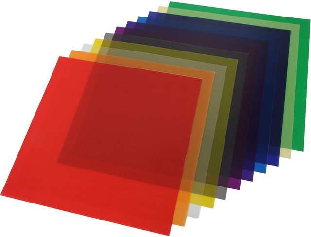 Andoer Farbfilterfolie Blue als universeller Farbkorrektur-Gelfilter für Stroboskop-LED-Licht mit hoher Lichtdurchlässigkeit - Bild 1