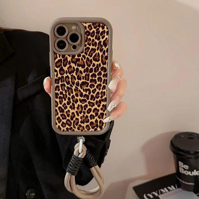 Xiaomi Handyhülle mit Hängeband im Leopardenmuster, Multicolor - Bild 1