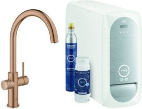 Grohe Spültisch-Einhebelmischer Blue Home warm suns geb. mit C-Auslauf und Filterfunktion in Gold - Bild 1