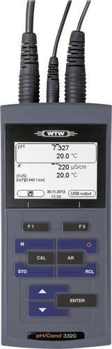 WTW pH/Cond 3320 Multiparameter-Handmessgerät in Grau für Temperatur, TDS, Widerstand, Leitfähigkeit, pH-Wert und mV - Bild 1