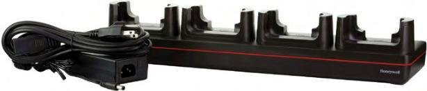 Honeywell Handheld-Ladestation mit 4 Ausgangsanschlüssen in Schwarz für CT45, CT45 XP und Dolphin CT40 (0CT40-CB-UVN-0) - Bild 1