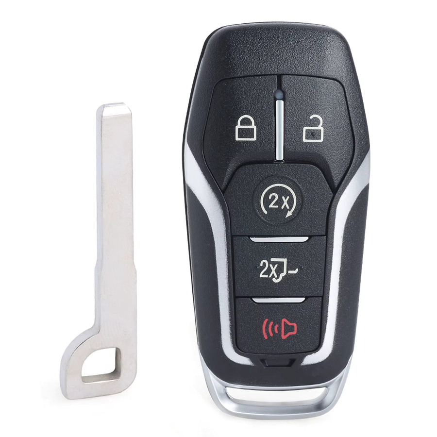 KEYECU 5B Fall Smart Remote Auto Schlüsselanhänger Shell Cover für Ford Fusion Explorer Edge Mustang F-150 F-250 Lincoln MKC MKX MKZ in Schwarz - Bild 3