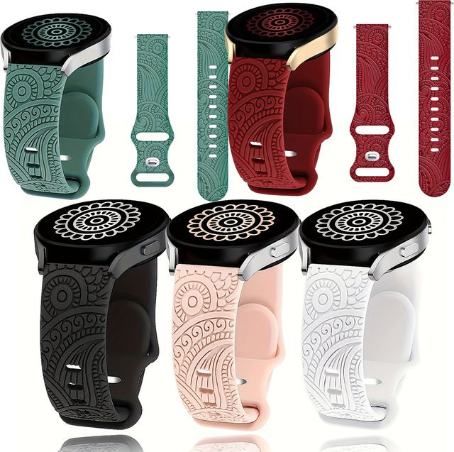 Hero Iand Uhrenarmband Silikon, 20 mm, Weiß, Unisex - Bild 1
