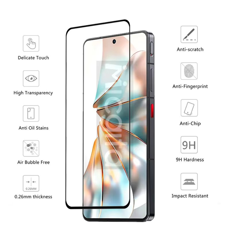 ZTE nubia Z60S Pro Panzerglas Display Schutzfolie mit 9H Härtegrad und Objektivschutz in Transparent - Bild 2