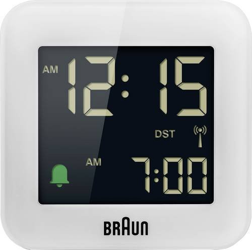 Braun Funk Wecker, Weiß, Unisex - Bild 1