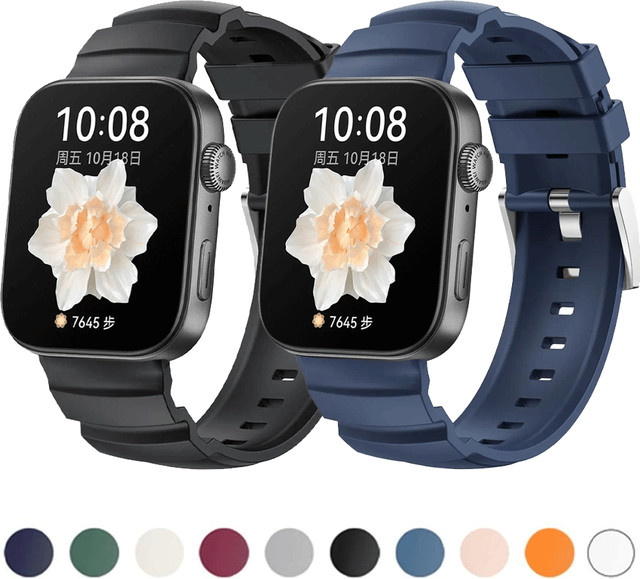 Huawei Uhrenarmband Silikon, Unisex, Huawei Watch Fit 4 Pro, Fit 4, Fit 3 - Bild 1