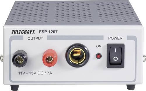 Voltcraft FSP 1207 Labornetzgerät in Grau und Stahl, 1 Ausgang, Festspannung 11 - 15 V/DC, 7A, 105W - Bild 1