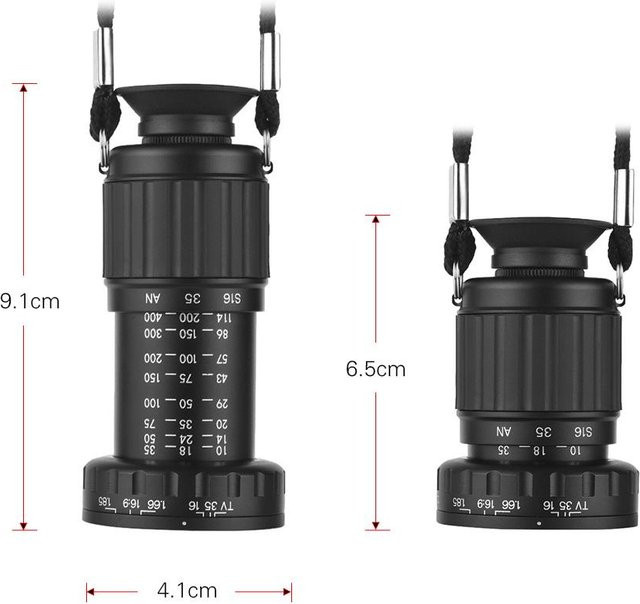 ZuiyouPet1 Regisseurssucher mit 11-facher Vergrößerung und 41mm Frontgewinde in Schwarz für Fotografie - Bild 1