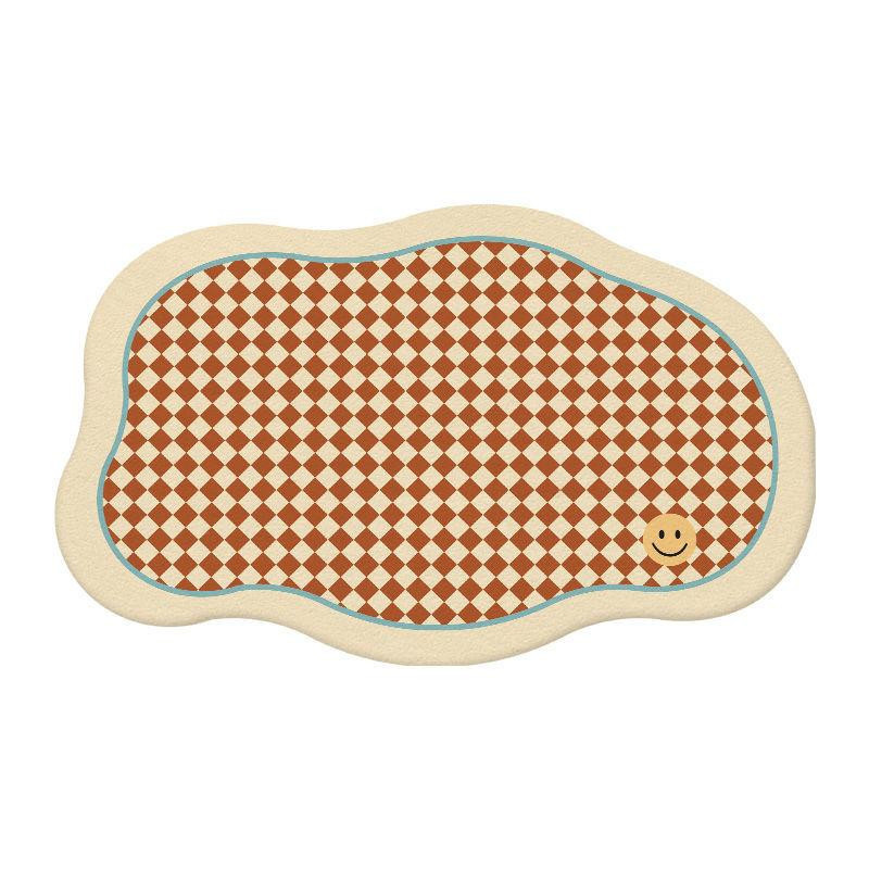 Rutschfeste Badezimmermatte von Yiran Furniture mit floralem Pflanzenmuster in Multicolour, B/T: 60 x 40 cm - Bild 3