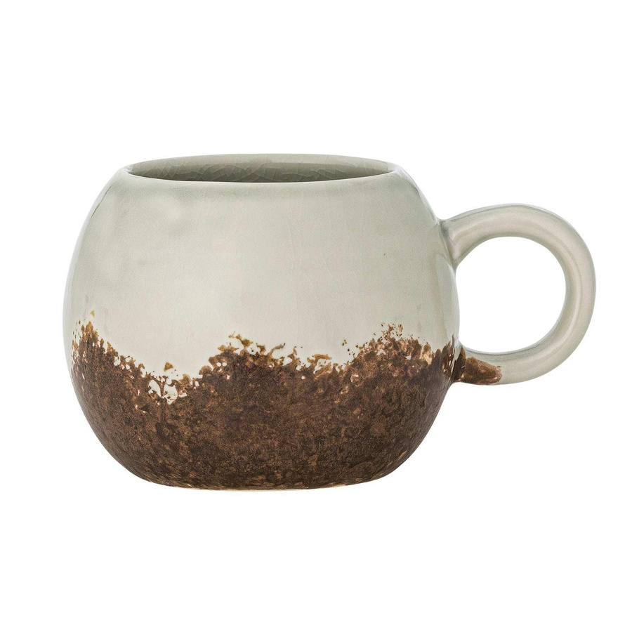 Bloomingville Becher Paula aus Steingut in Braun, 410 ml - Bild 1