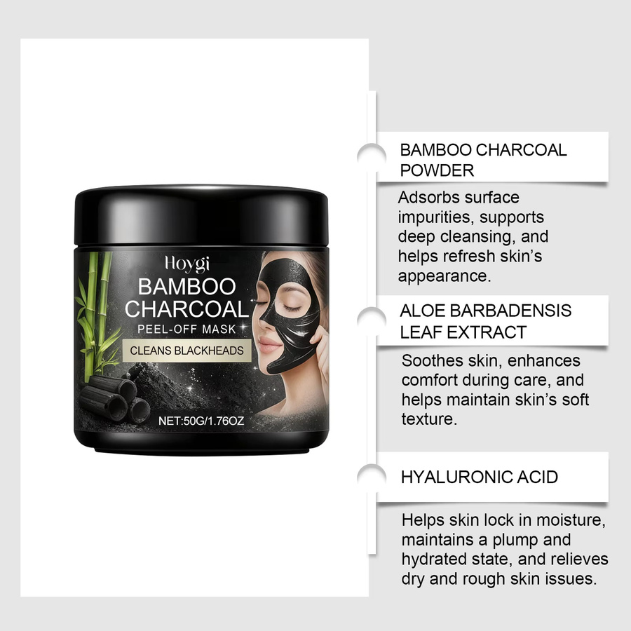jaysuing Aktivkohle Peel-Off-Maskencreme, für normale Haut - Bild 4