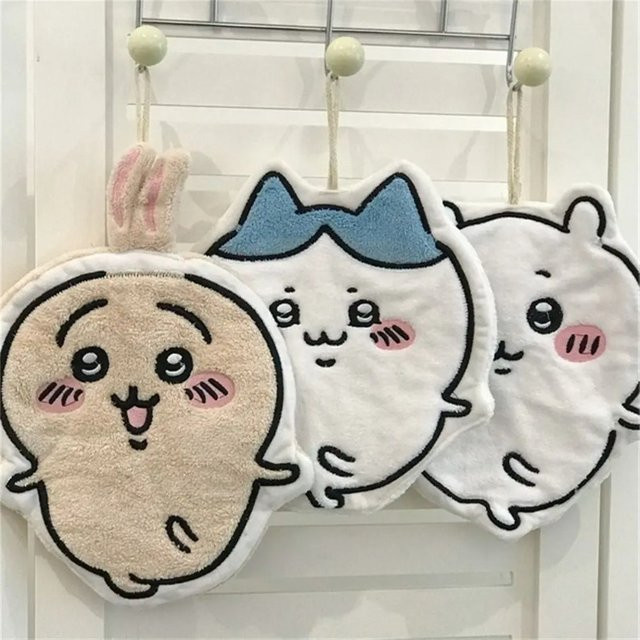Chiikawa Saugfähiges hängendes Handtuch für Küche und Badezimmer - Bild 1