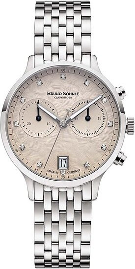 Bruno Söhnle Chronograph, Edelstahl, Grau, Quarz, 35 mm, Damen - Bild 1