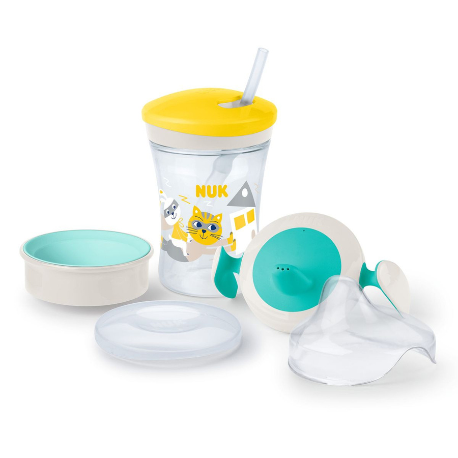 NUK 5-tlg. Trinklern-Set Evolution All-in-1 mit Soft Spout in Multicolour, BPA-frei - Bild 1