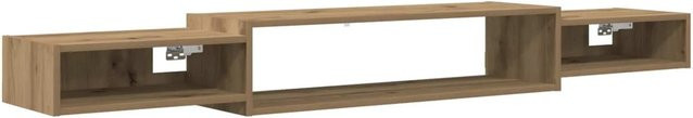 vidaXL Wandmontierter TV-Schrank in Artisan-Eiche, moderner Mediaschrank in Braun mit Medienfächern, B/T/H: 180 x 30 x 28 cm - Bild 1