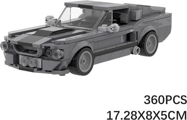 LEGO Speed Champions Mustang Shelby GT500, Bausteine, Grau, ab 3 Jahren - Bild 1