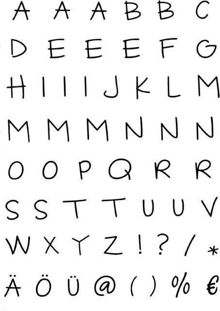 Clear Stempel-Set Alphabet - Bild 1