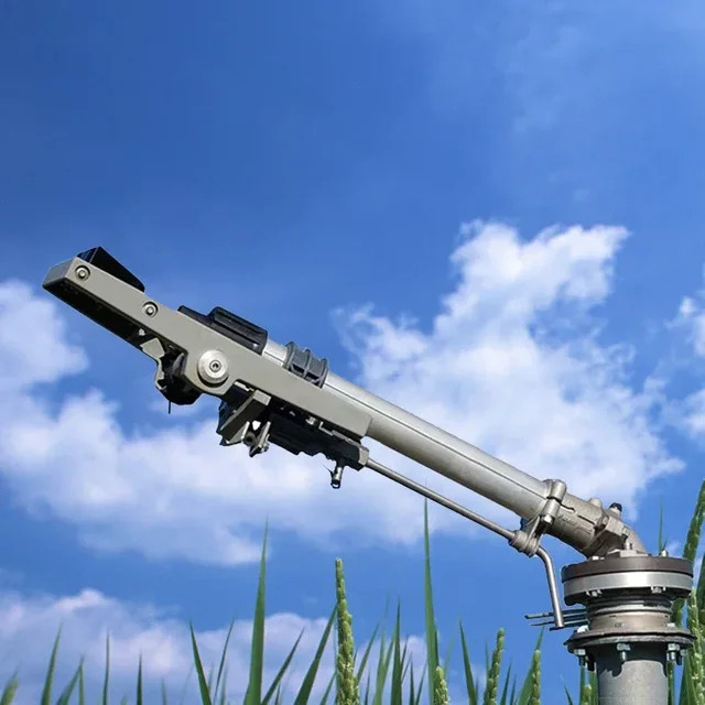 XMSJ Hochdruck Big Water Schwenkarm-Sprinkler für Landwirtschaft und Garten, 360 Grad Bewässerungsgerät, Silber - Bild 1