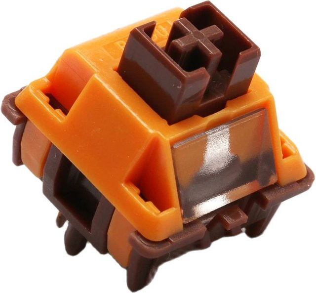 BGKYPRO Cheese Mocha Switch 30g Linear vorgeschmierte 5-Pin-HotSwap-Schalter für mechanische MX-Gaming-Tastaturen in Orange - Bild 1