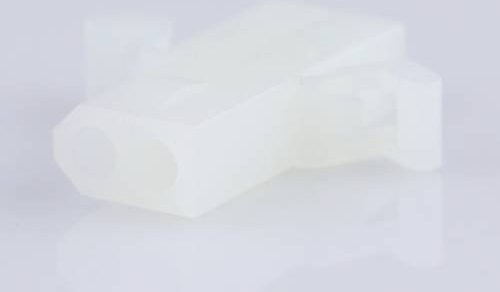 Molex Stiftgehäuse-Kabel in Weiß mit einem Rastermaß von 3,68 mm und 2 Polen - Bild 1