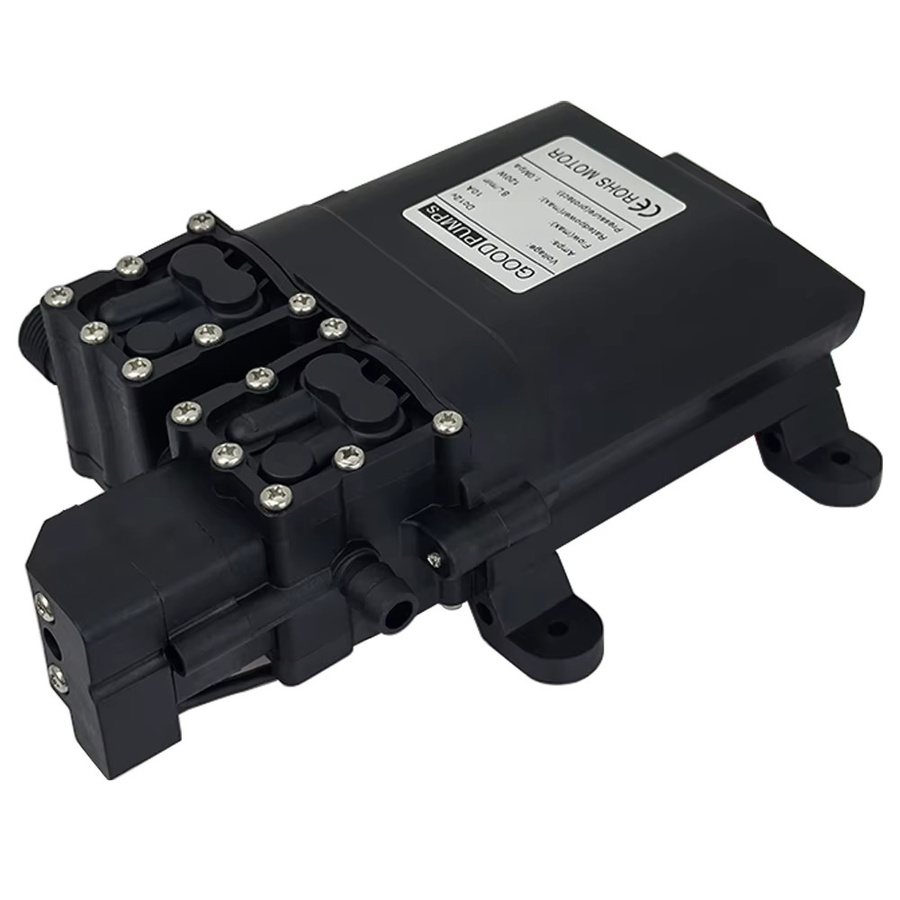xmshxltd Hochdruck-Membranwasserpumpe DC 12 V mit 8 l/min und 120 W, selbstansaugend mit Automatikfunktion - Bild 2