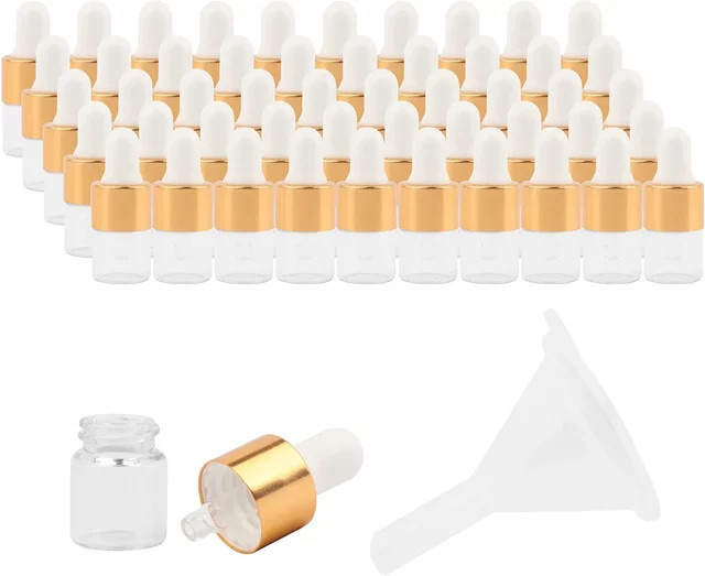 FIGHTYU Miniglas-Tropfflaschen zum Nachfüllen, 20 Stück, 1/2/3 ml - Bild 1