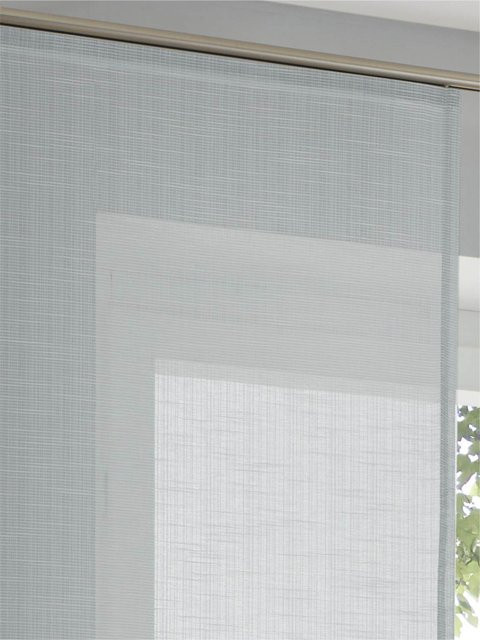 Schiebevorhang Heine Home in Türkis, halbtransparent, 100% Polyester, Breite: 145 cm, Höhe: 145 cm - Bild 1