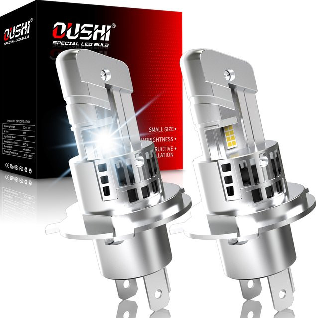 OUSHI H4 9003 LED Autoscheinwerferlampe Set 6000K Weiß für Nissan Navara - Bild 1