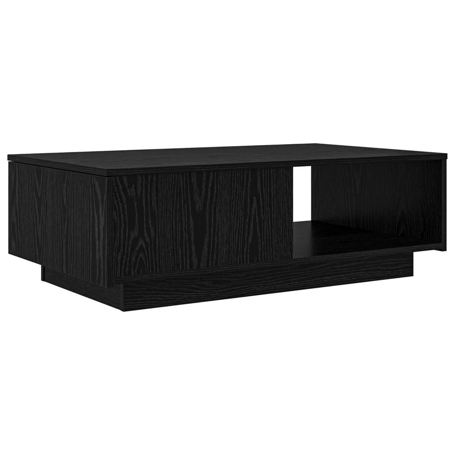 vidaXL Couchtisch in Schwarz und Eichen-Optik aus Holzwerkstoff, modern und rechteckig, B/T/H: 95 x 55 x 31 cm - Bild 2