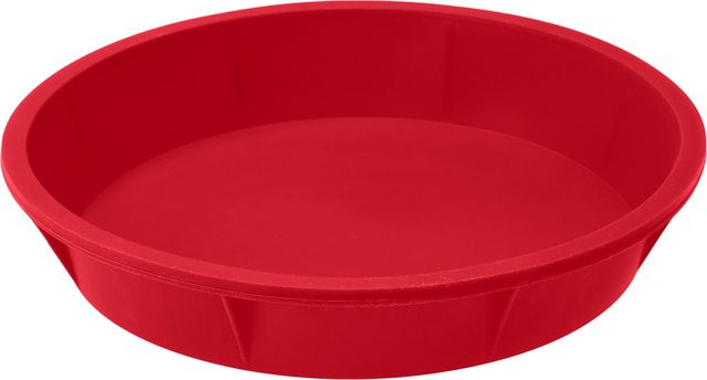 SILVERCREST Silikon-Backform rund für Biskuitkuchen, Rot, Durchmesser: 24,0 cm - Bild 1