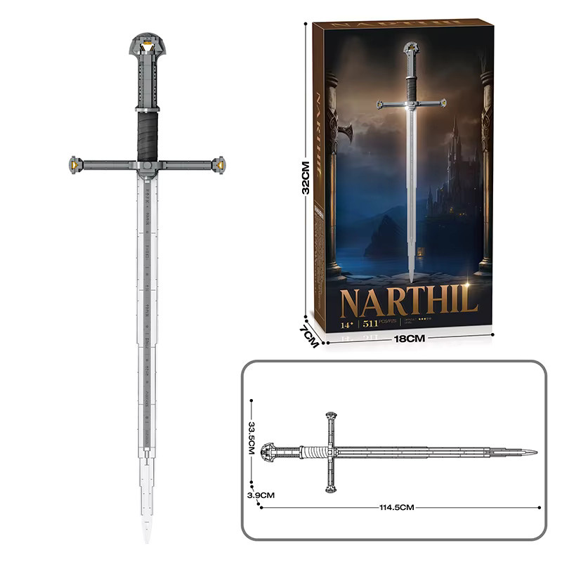 GSF Herr der Ringe Samurai-Schwert, Bausteine, Waffenmodell - Bild 2