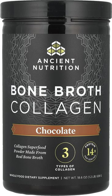 Ancient Nutrition Knochenbrühe-Kollagen Schokolade 528 g - Bild 1