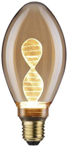 Paulmann LED E27 Kerzenform Leuchtmittel Gold, Warmweiß, 3,5W (entspricht 19W), Durchmesser: 7,5 cm, Höhe: 16,4 cm - Bild 1