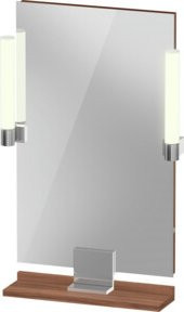Duravit Sivida LED-Spiegel in Silber, B/H/T: 45 x 65 x 3,6 cm, dimmbar mit Touch-Schalter - Bild 1