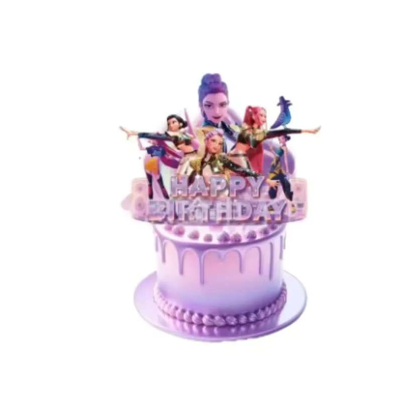 Bandai Anime-Mädchen Lumi Mila Zoi Hexenjägerin Tortendekorationen, Cartoon-Tortenstecker-Set - Bild 2