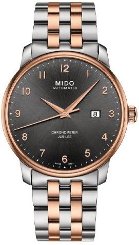 Mido Armbanduhr Automatik, Edelstahl, Gold, Grau, Herren - Bild 1