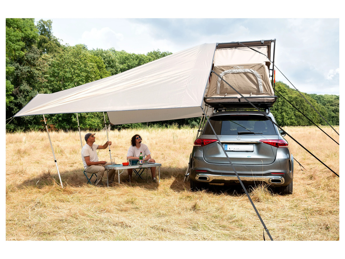 TAMBU Sonnensegel für Yano Autodachzelt aus Polyester in Beige/Sand - Bild 3