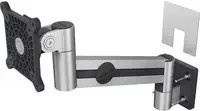 Durable Monitorschwenkarm PRO für 1 Display 21-27 Zoll, VESA 100x100 mm, bis 8 kg, dreh- und neigbar, Farbe: Silber - Bild 2