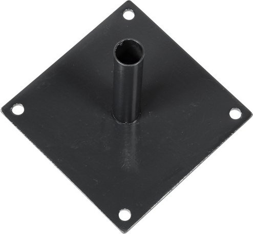 FLORAWORLD Bodenplatte aus Stahl für Einstabmattenzaun in Anthrazit B/T/H: 20 x 20 x 15 cm - Bild 1
