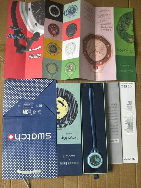 Swatch Taschenuhr, Keramik, Automatik, Eckig, Unisex - Bild 1