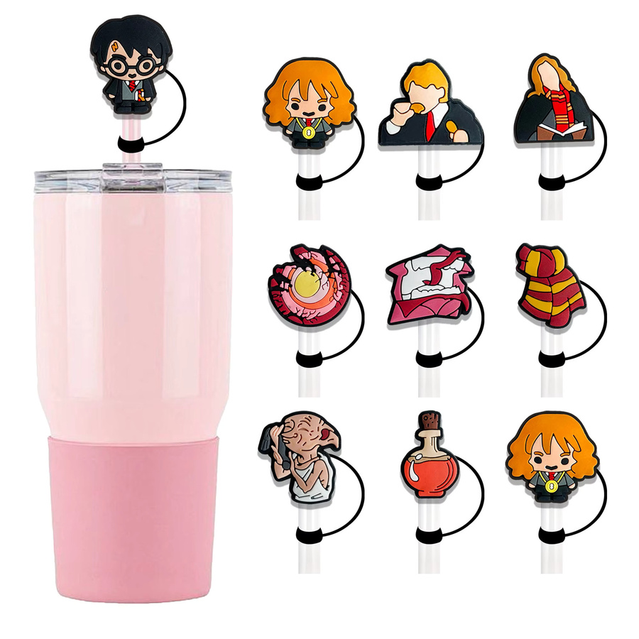 Harry Potter Anime Silikon Strohhalm-Abdeckungen in Multicolour für Stanley 30 & 40 Unzen, 10mm Strohhalm-Kappen - Bild 1