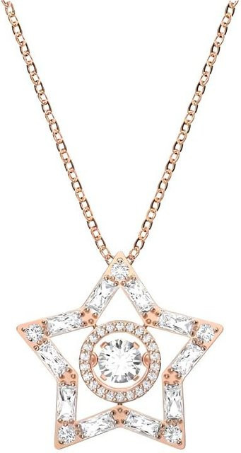 Swarovski Stella Anhänger Halskette, Kristall, Roségold, Damen, beige - Bild 1