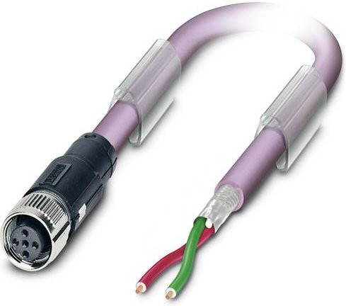Phoenix Contact 1518067 Sensor-Aktor-Datensteckverbinder M12 Buchse gerade 2,00 m mit 2 Polen - Bild 1