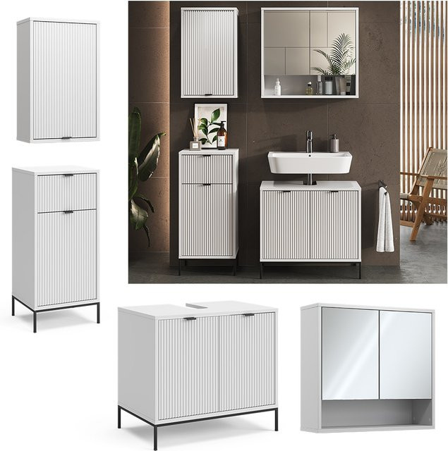 Vicco Badmöbel-Set Eliza in Weiß, 4-teilig, modern - Bild 1